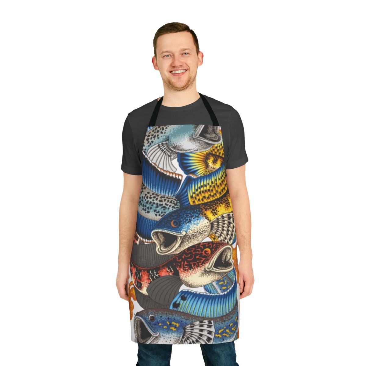 Channa Japanese Koi Fish Apron with an Artistic and Unique Design