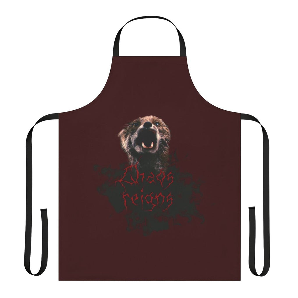 Chaos Reigns themed apron featuring the iconic scene from Lars von Trier's film