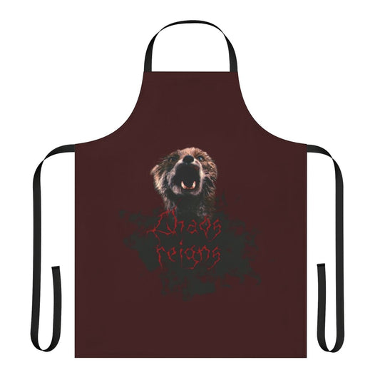Chaos Reigns themed apron featuring the iconic scene from Lars von Trier's film