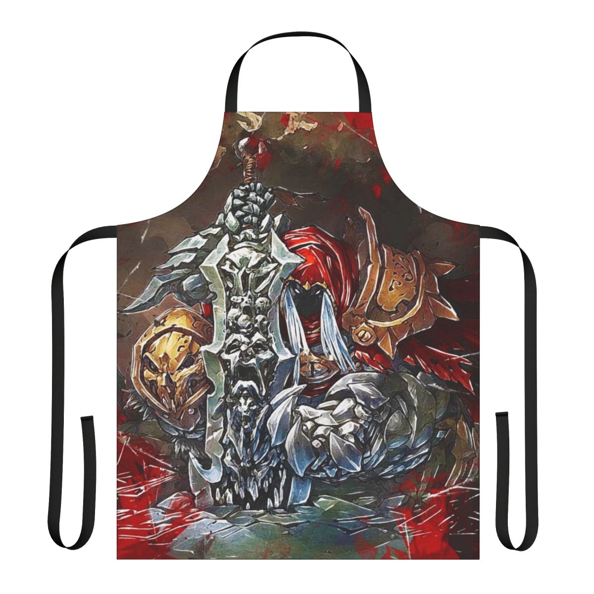 Apocalyptic-themed apron featuring the Chaoseater sword from the Darksiders game series