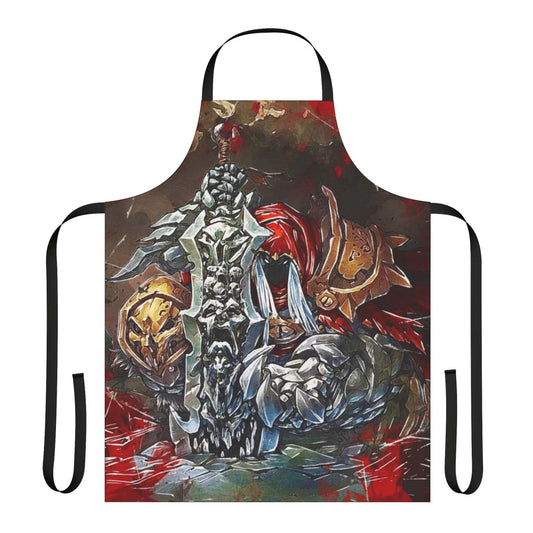 Apocalyptic-themed apron featuring the Chaoseater sword from the Darksiders game series