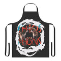 Chaos Reigns-inspired artistic apron featuring a chaotic, ominous design with nature, animals, and dark elements.