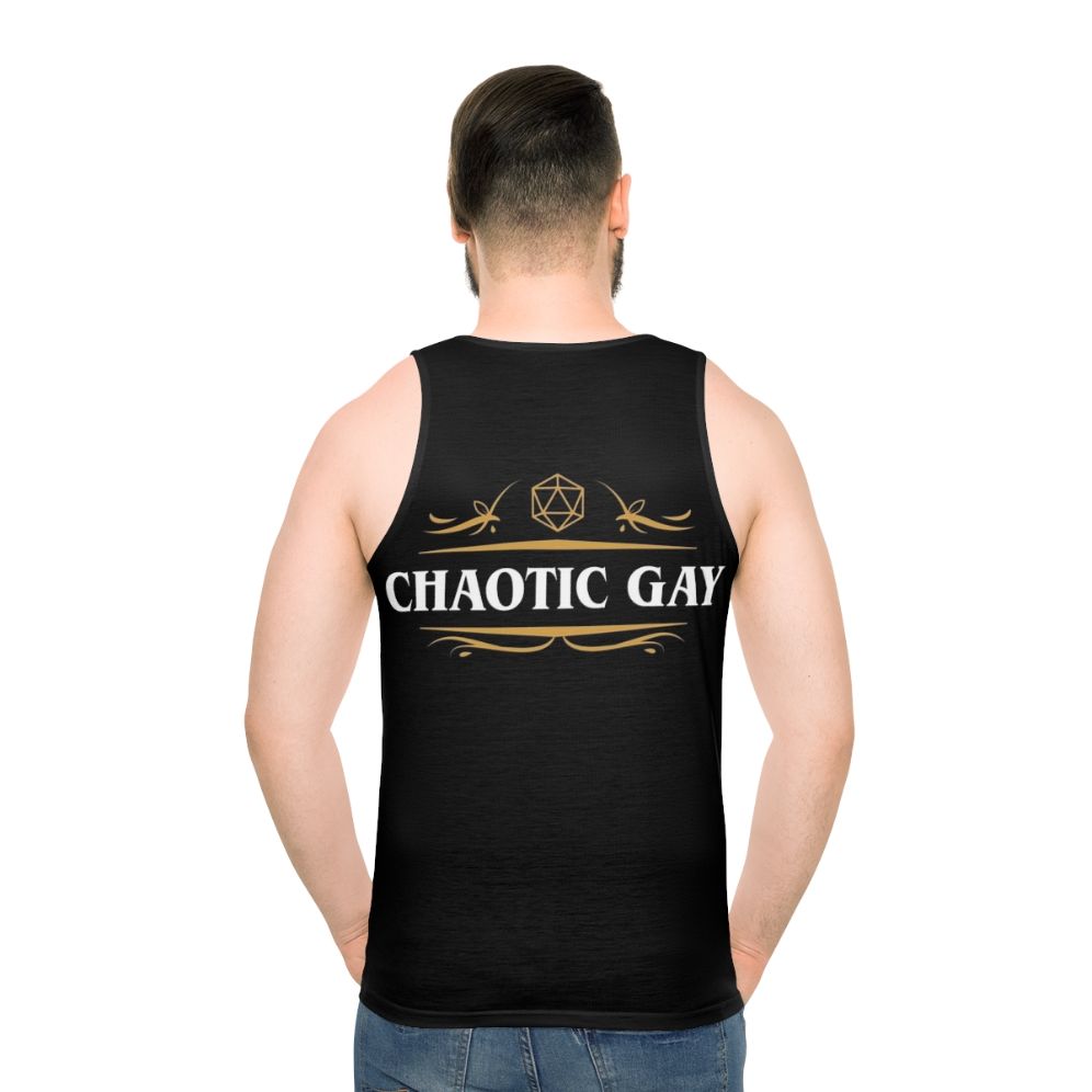 Chaotic gay alignment tabletop RPG gaming unisex tank top