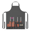 Charade Parody Apron featuring a satirical design with references to Pink Floyd, Donald Trump, and political protest