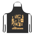 Charlatans-inspired cooking apron featuring the band's name and logo
