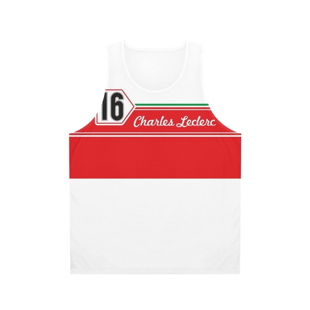 Charles Leclerc #16 Formula 1 Retro Unisex Tank Top