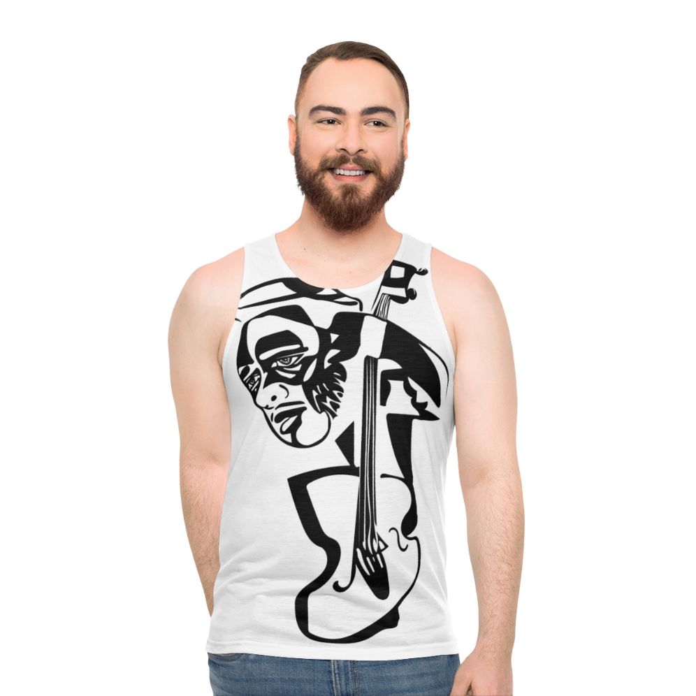 Charles Mingus Jazz Musician Portrait Unisex Tank Top