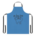 A stylish cat-themed apron with a French flair, perfect for teachers and cat enthusiasts