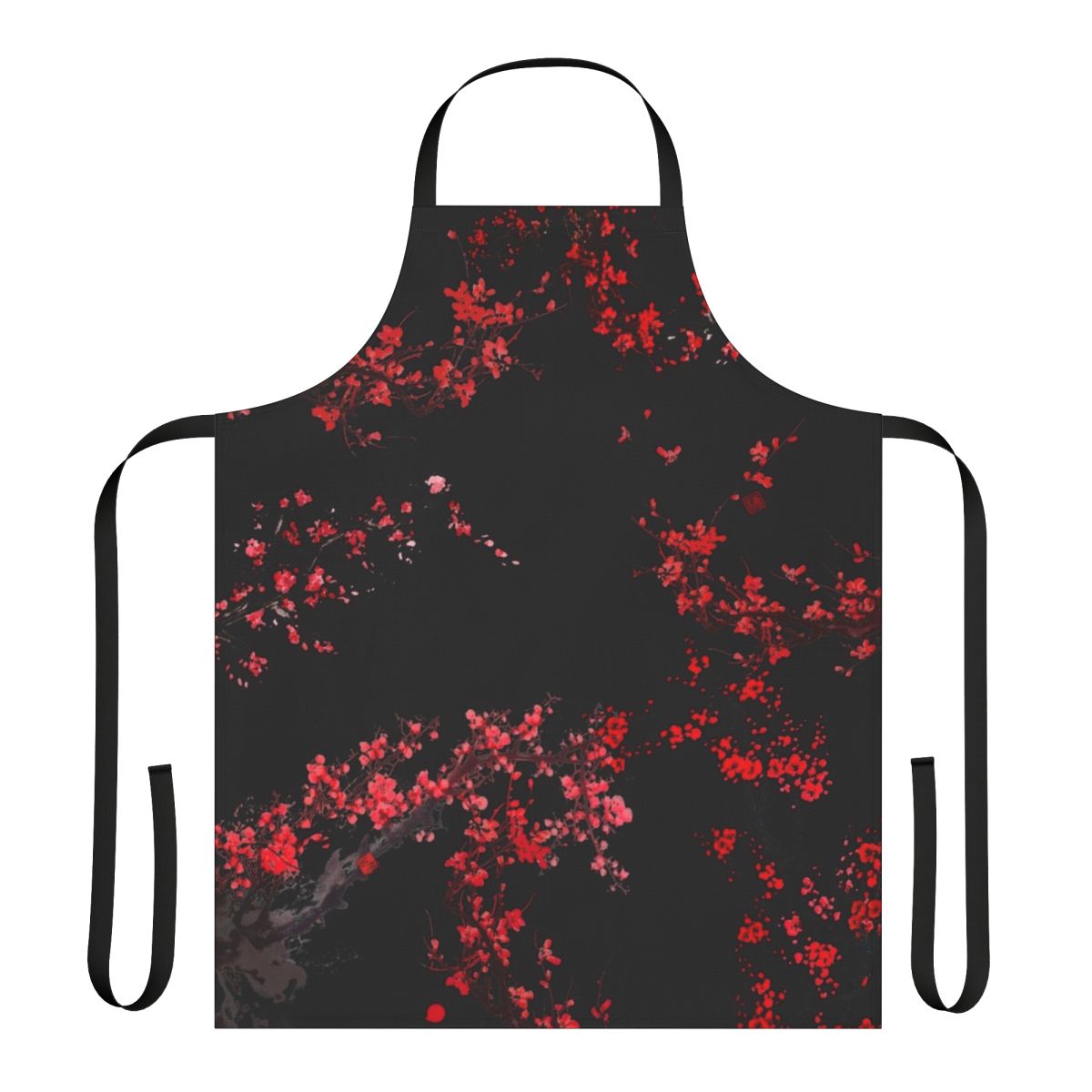 Beautifully designed cherry blossom apron with a kawaii, anime-inspired aesthetic