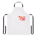 Delightful apron featuring a colorful cherry blossom and goldfish design
