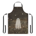 Fireflies Apron with Vintage-Style Illustration of Glowing Fireflies