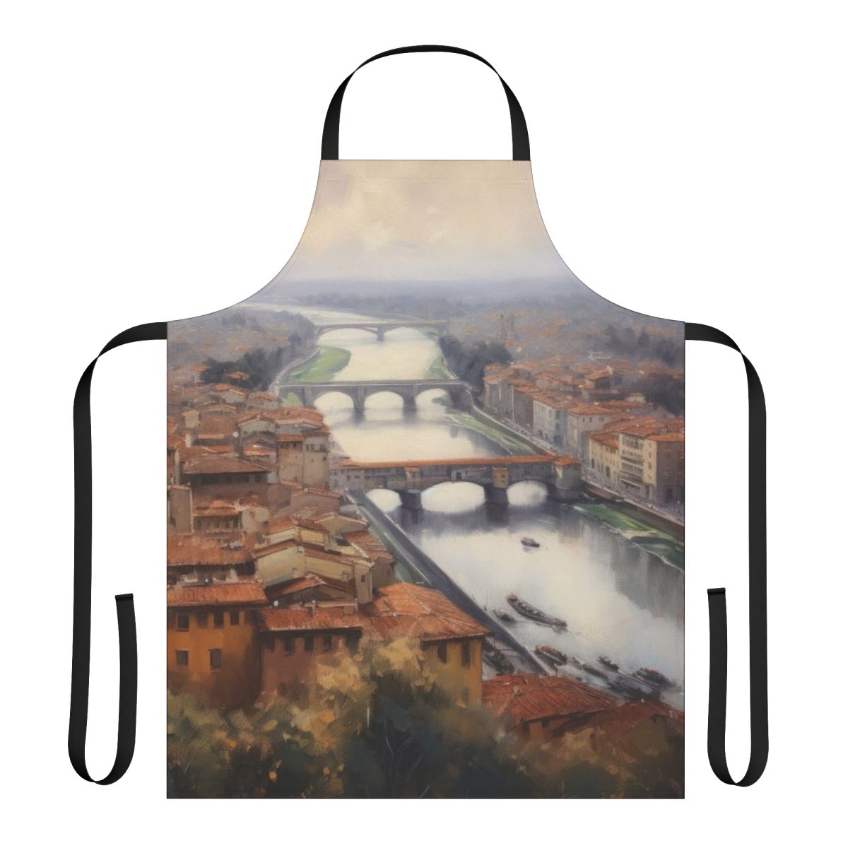 Apron featuring a beautiful landscape view of the Florence, Italy cityscape and Duomo cathedral