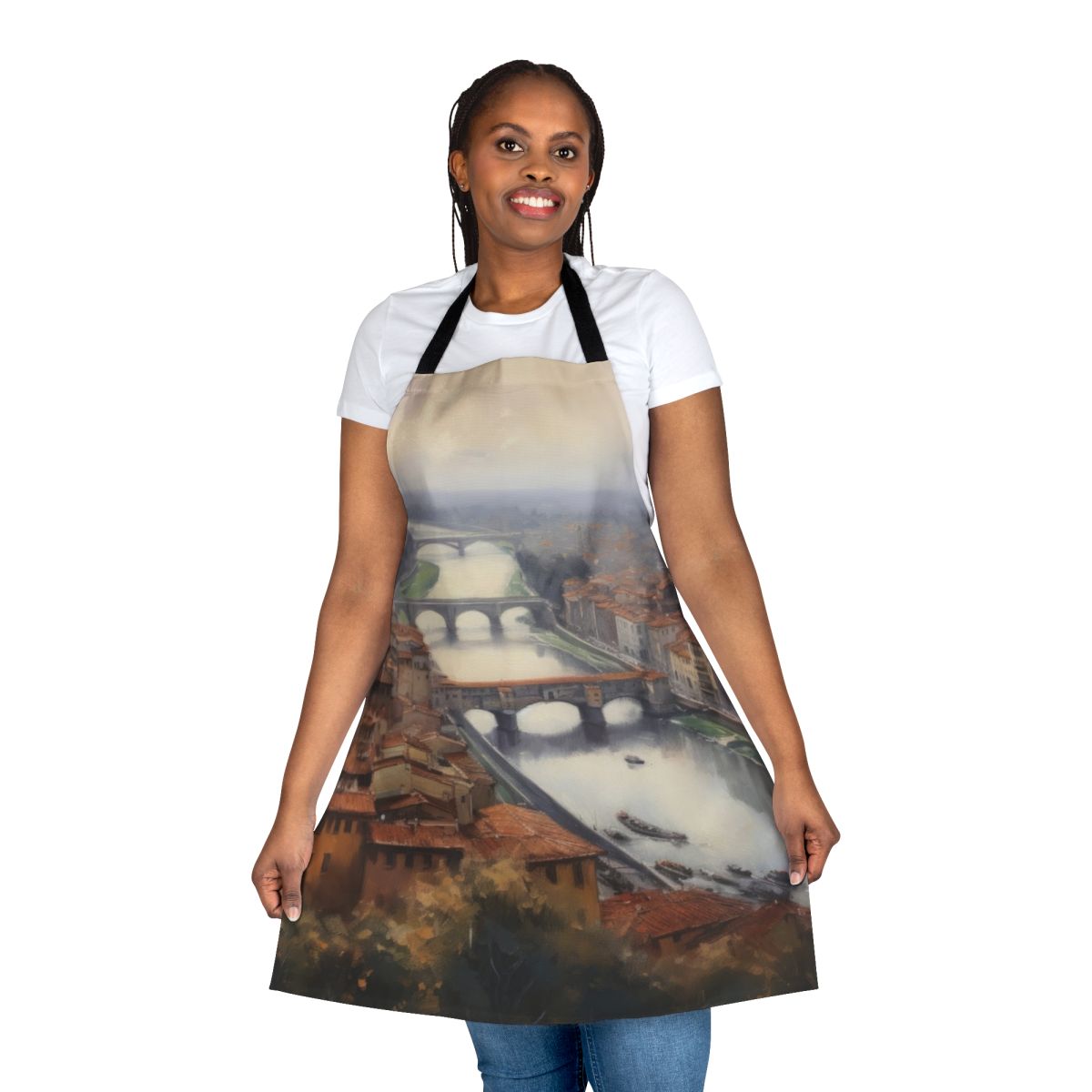 Apron featuring a beautiful landscape view of the Florence, Italy cityscape and Duomo cathedral