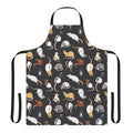 A stylish apron featuring a whimsical rat pattern design, perfect for rat lovers and home cooks.