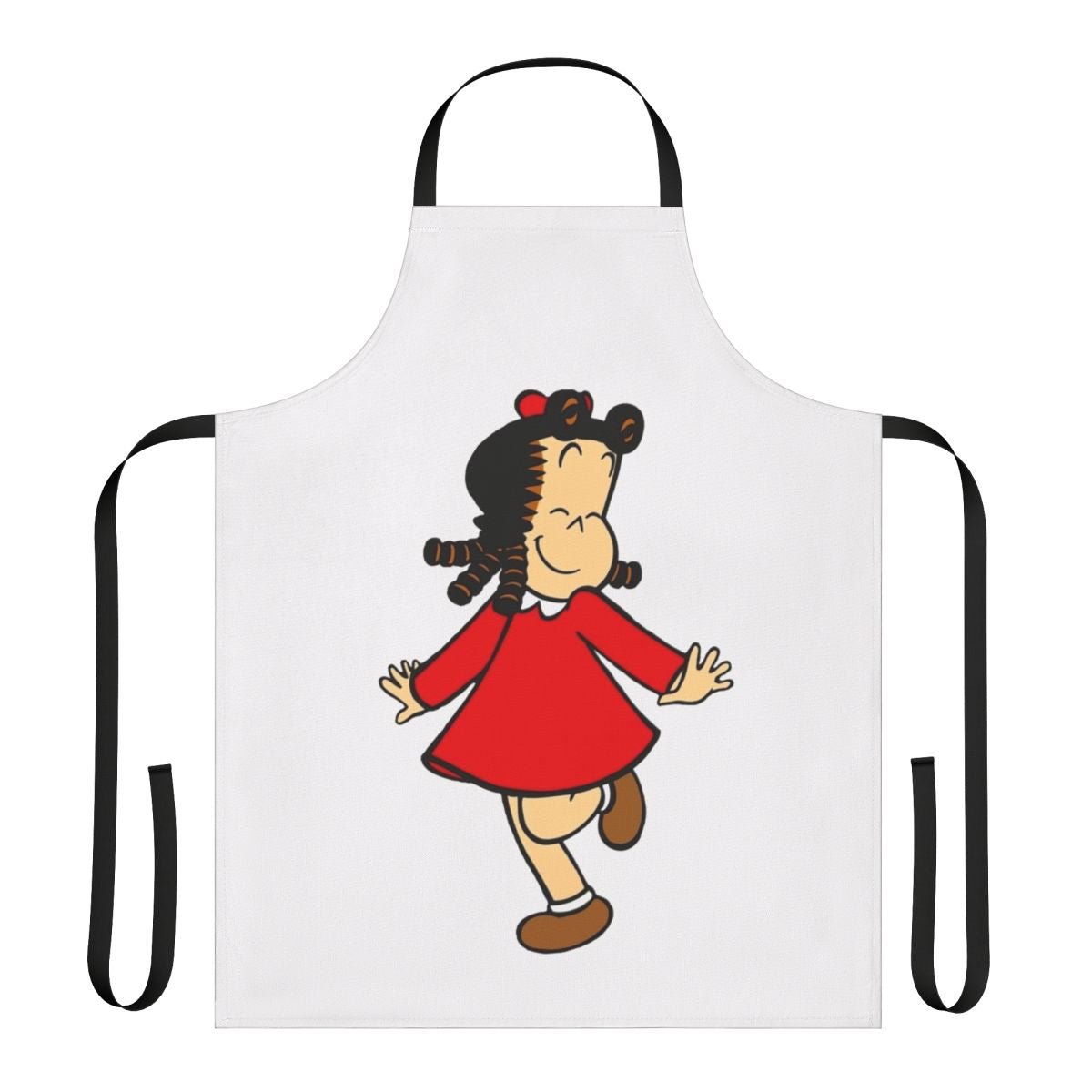 Retro-style apron featuring the popular character Lulu from classic cartoons and comics