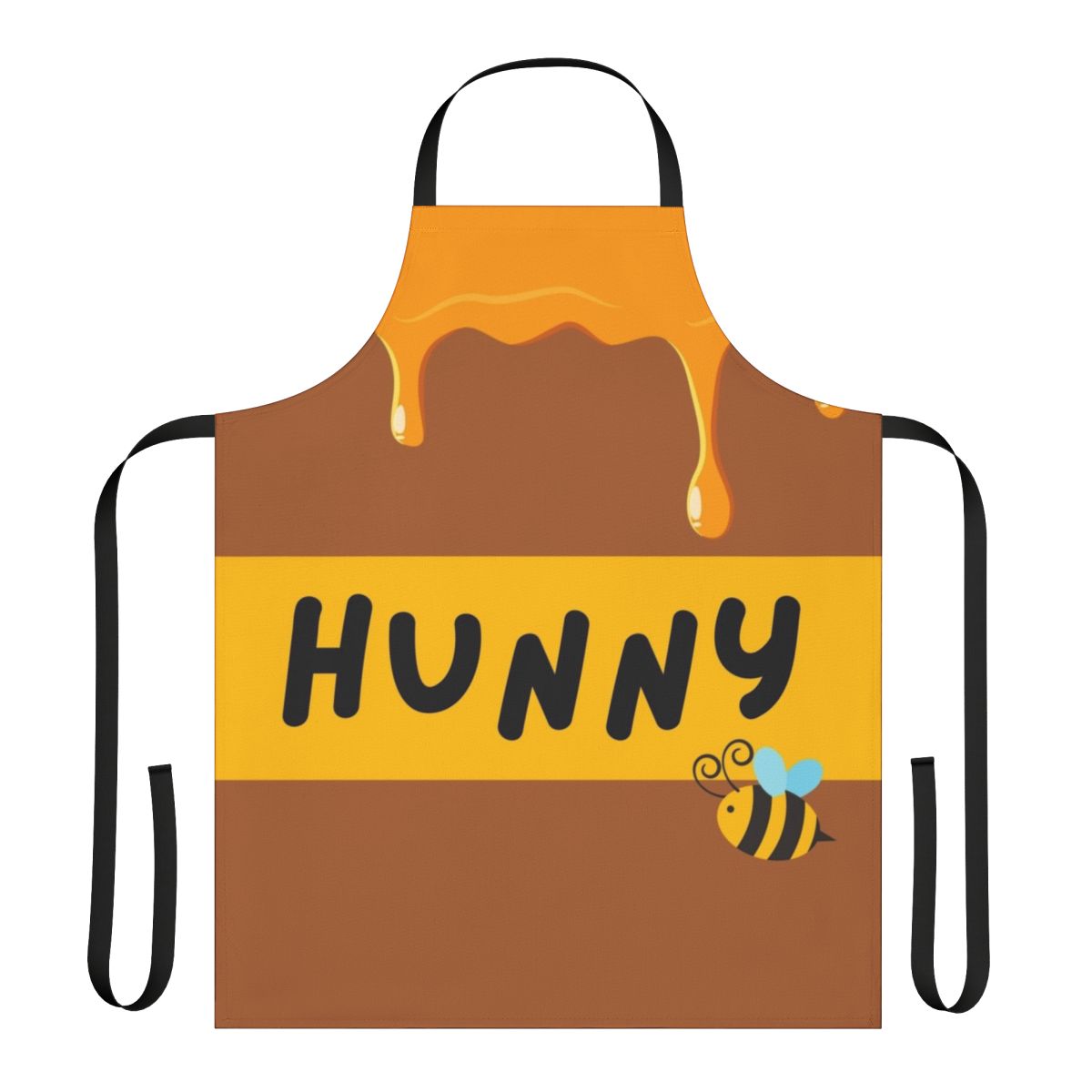 Winnie the Pooh-themed apron featuring a honey pot design
