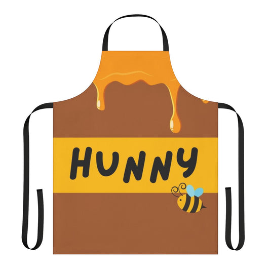 Winnie the Pooh-themed apron featuring a honey pot design