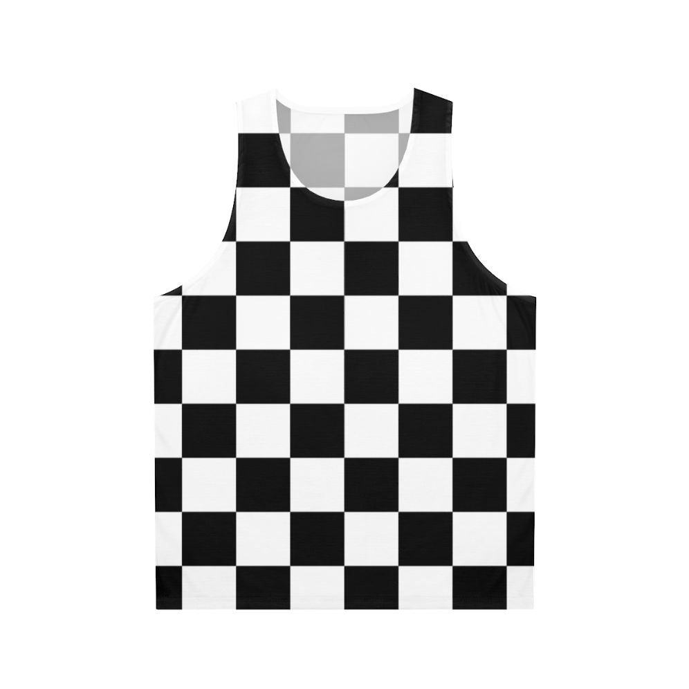 Checkerboard 10x10 Unisex Tank Top with Geometric Pattern