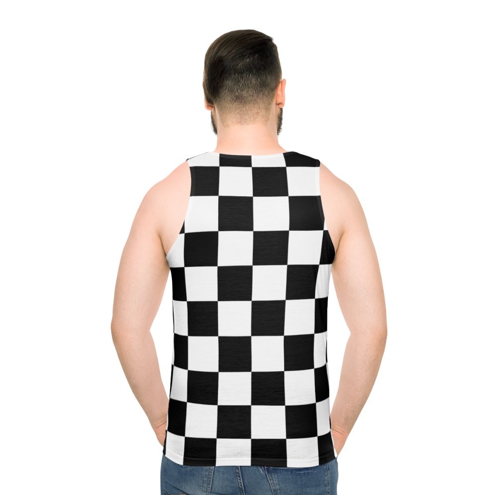 Checkerboard 10x10 Unisex Tank Top with Geometric Pattern