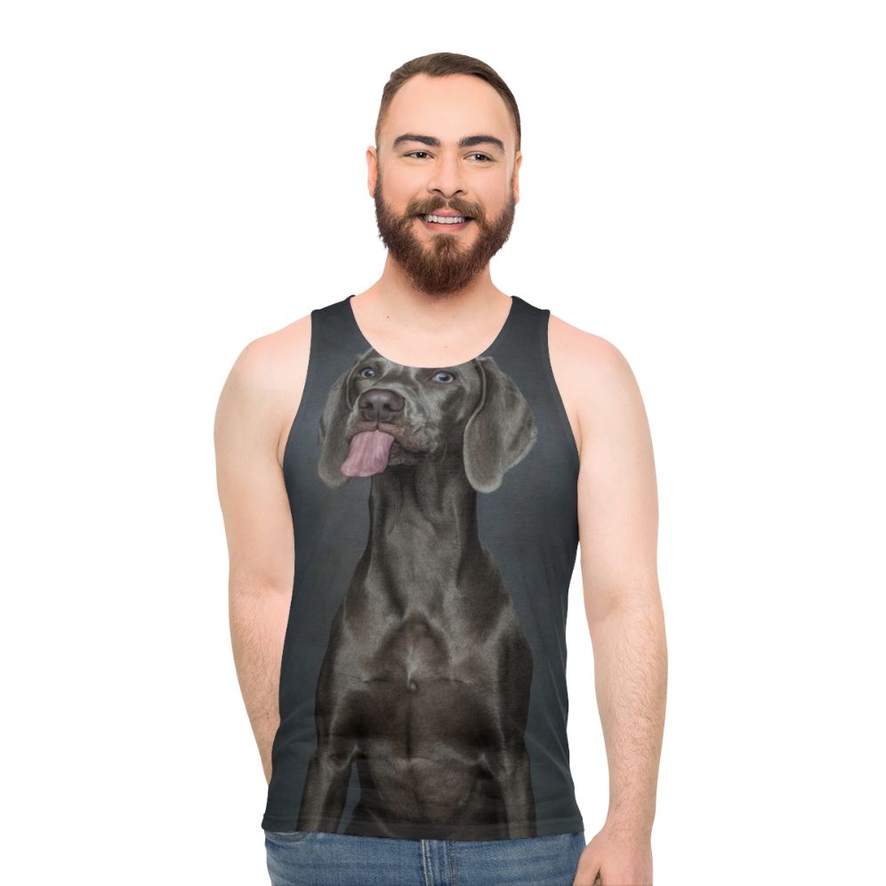 Cheeky Weimaraner Unisex Tank Top