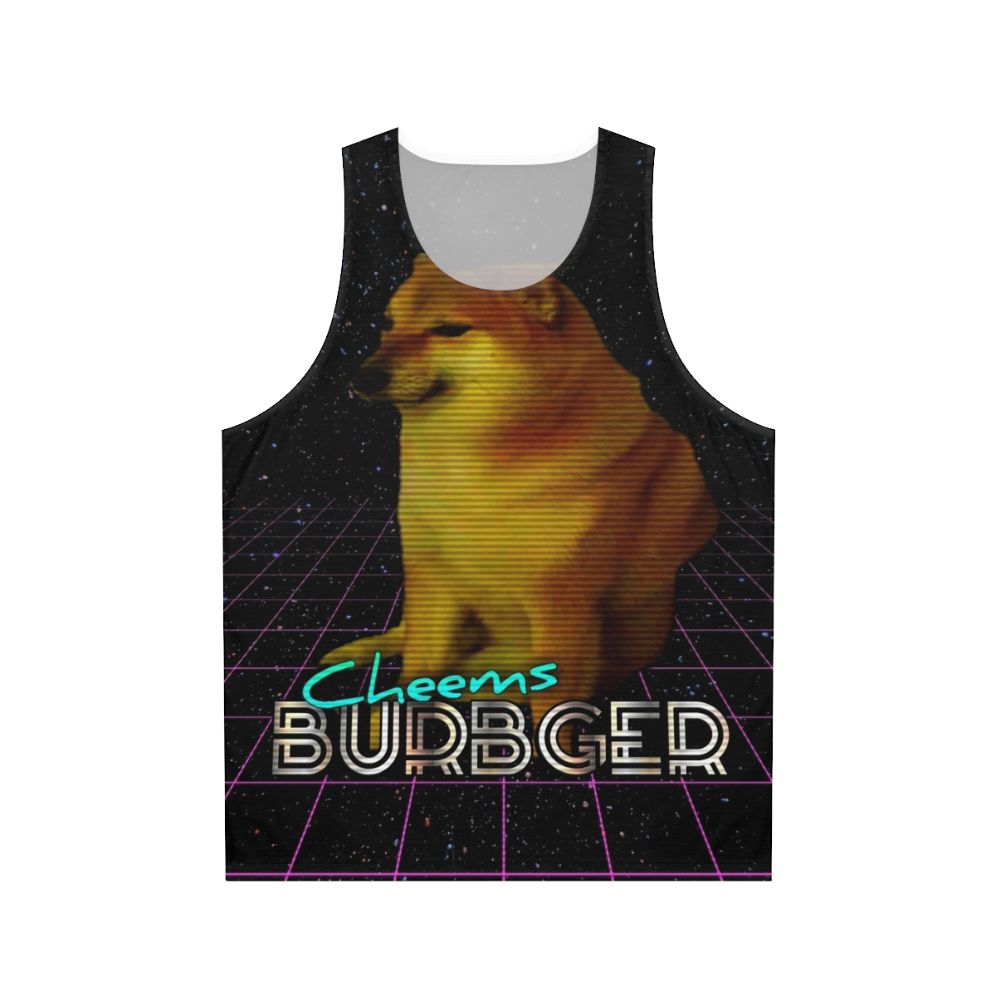 Cheemsburbger unisex tank top