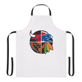 Stylish Chicago sports apron featuring team colors and logos
