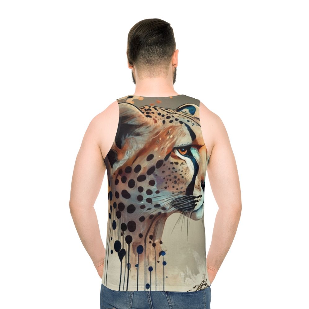 Cheetah print unisex tank top