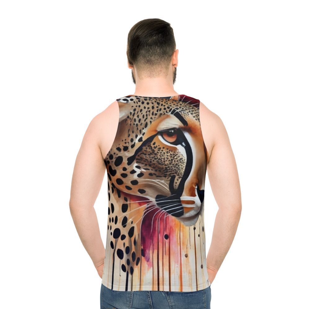 Cheetah print unisex tank top