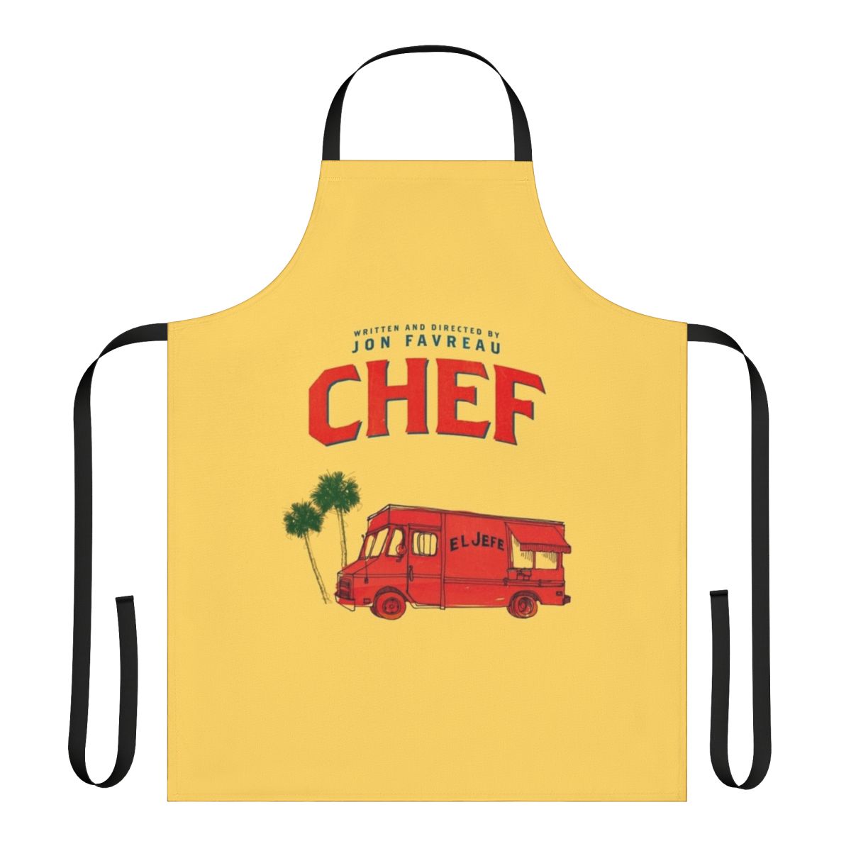 Chef's apron with "El Jefe" Food Truck movie design