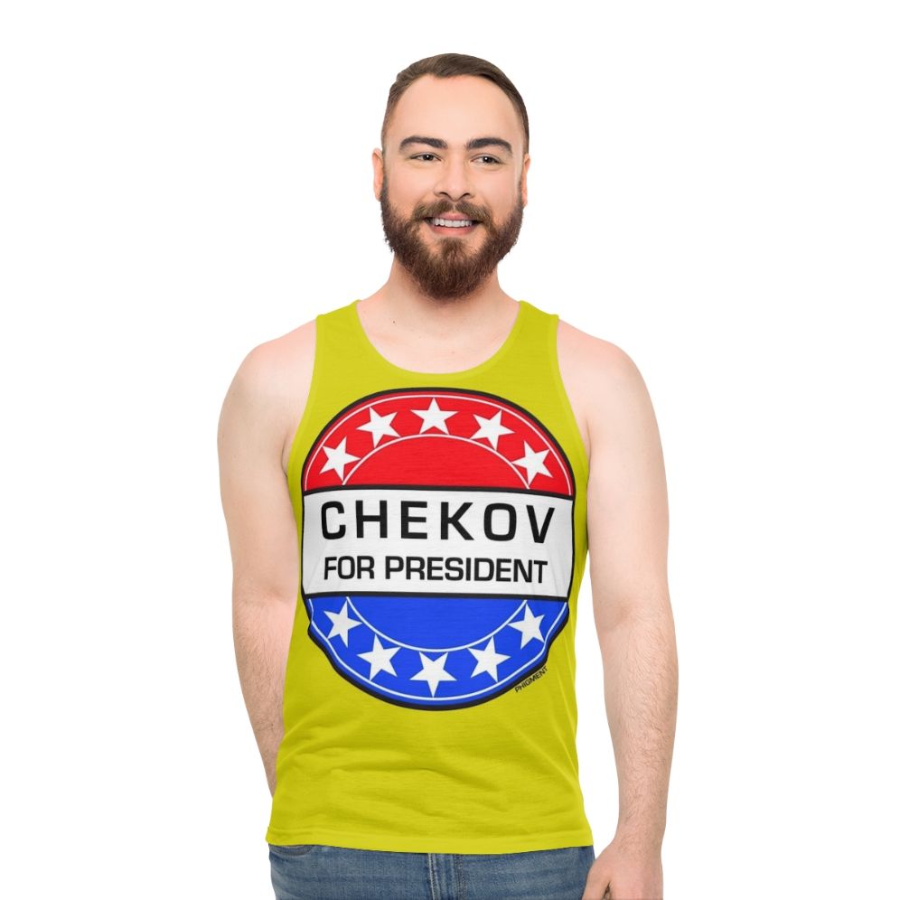 Chekov for President Unisex Sci-Fi Tank Top