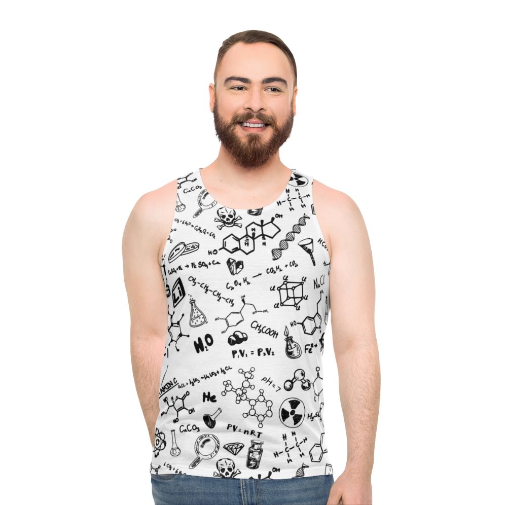 Chemistry Pattern Unisex Tank Top