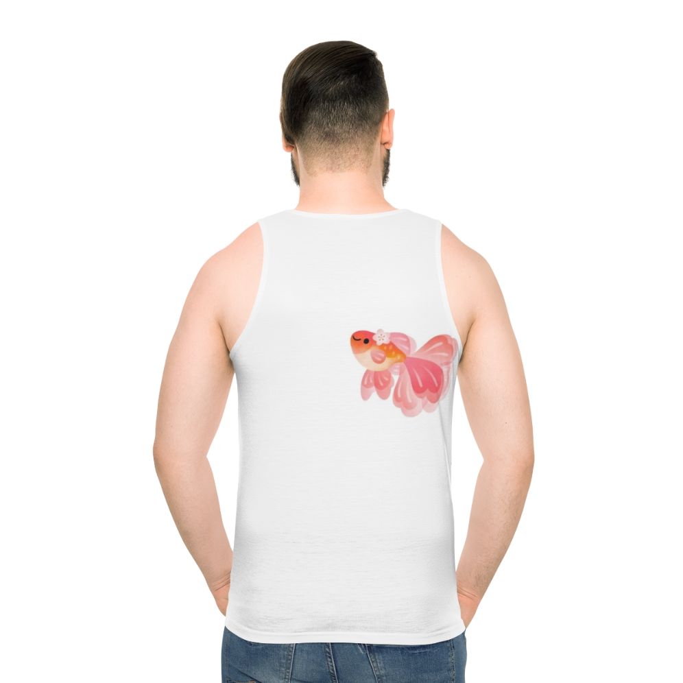 Cherry Blossom Goldfish Unisex Tank Top