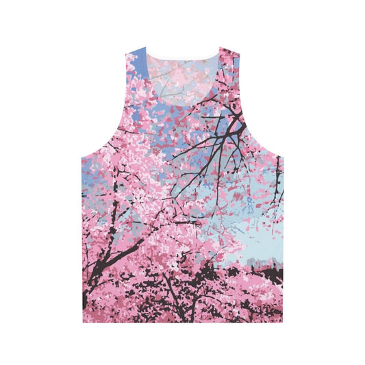 Cherry blossom unisex tank top