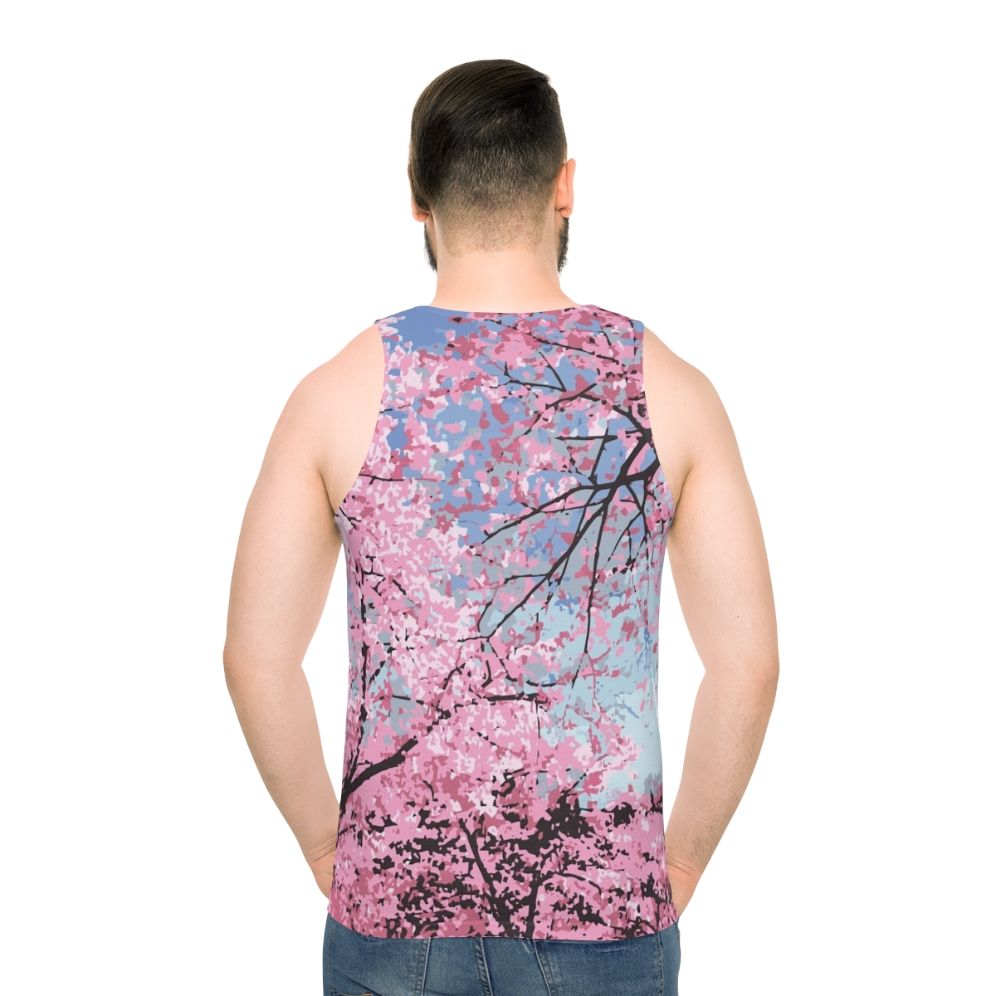 Cherry blossom unisex tank top