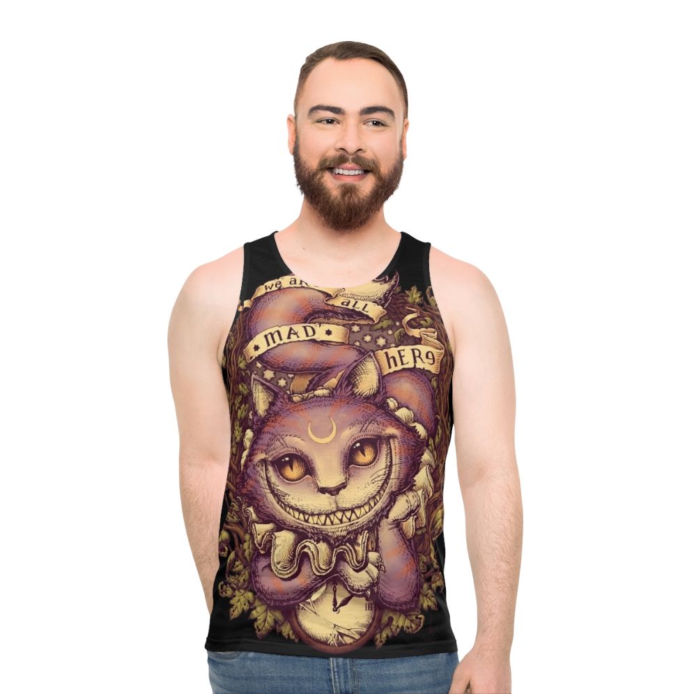 Cheshire Cat graphic tee for unisex