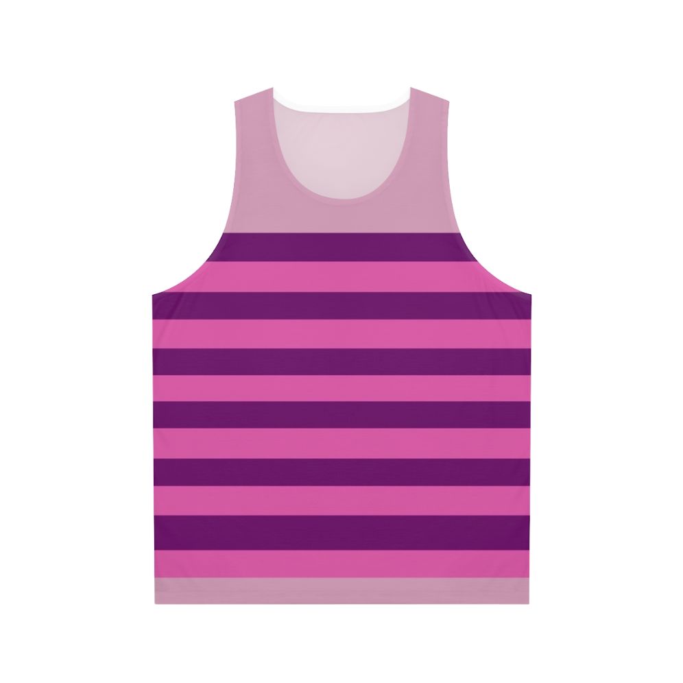 Cheshire Cat Striped Unisex Tank Top