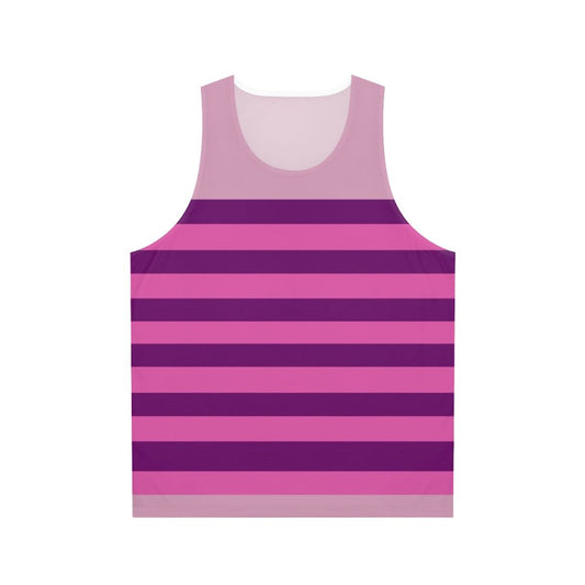 Cheshire Cat Striped Unisex Tank Top