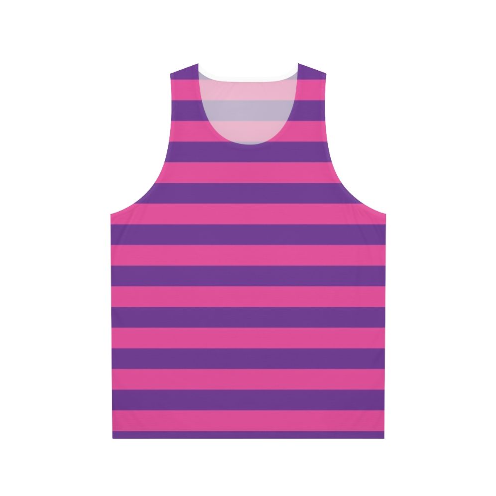 Cheshire Cat Striped Unisex Tank Top