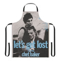 Chet Baker inspired jazz music apron with "Let's Get Lost" design