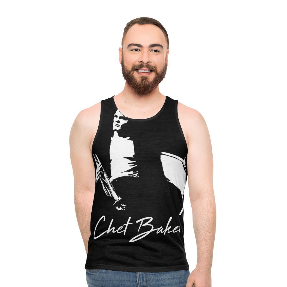 Chet Baker Jazz Inspired Unisex Tank Top