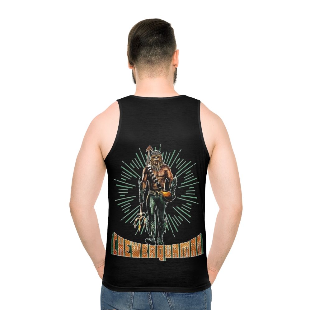 Chewbaquaman sci-fi unisex tank top