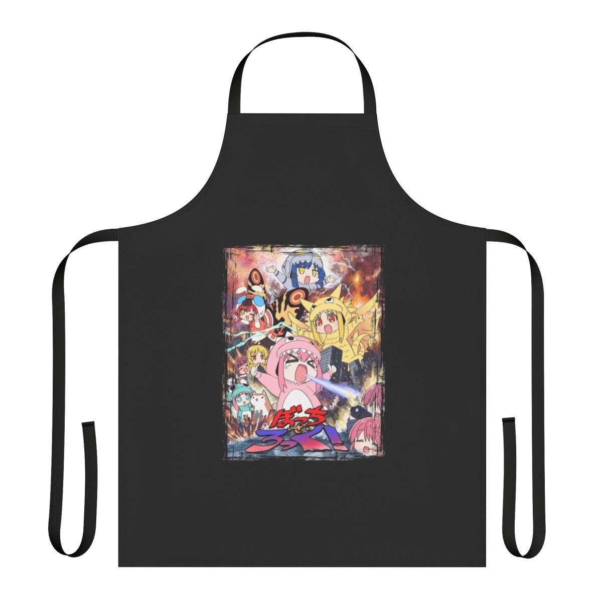 Chibi Anime Apron with Bocchi the Rock Inspired Artwork