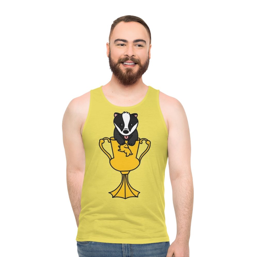 Chibi baby badger unisex tank top