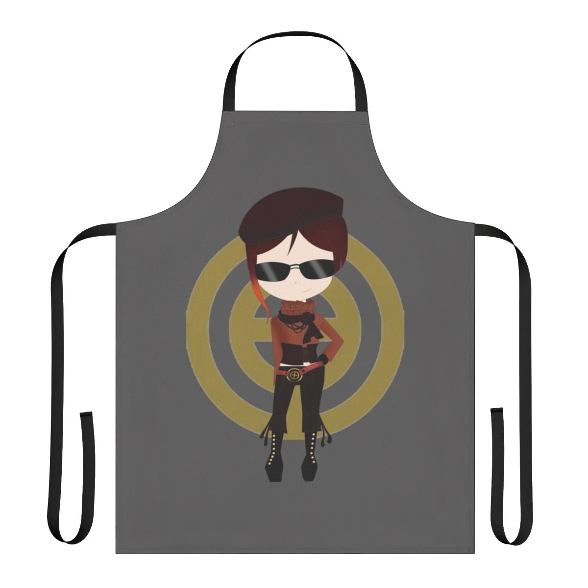 Chibi Coco inspired anime-style apron with cute and kawaii design