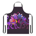 Chibi dragon themed apron with Spyro and Cynder inspired design