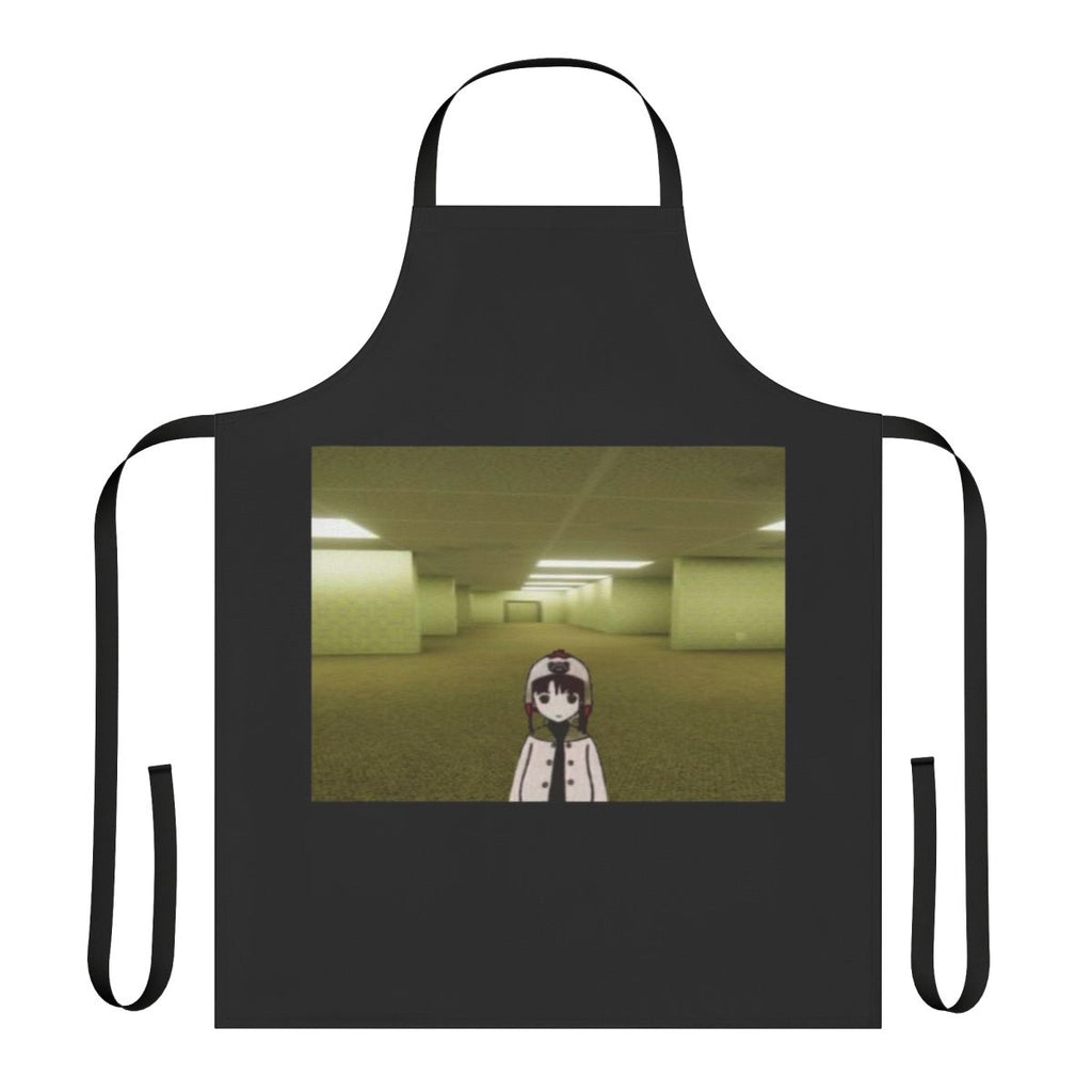 A chibi illustration of Lain Iwakura from the 90s anime Serial Experiments Lain, set in a liminal, surreal space.