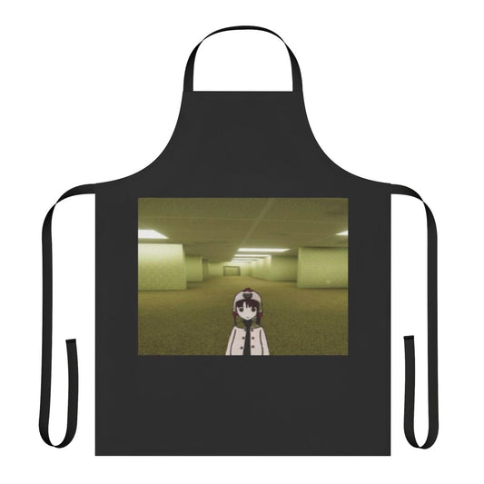 A chibi illustration of Lain Iwakura from the 90s anime Serial Experiments Lain, set in a liminal, surreal space.