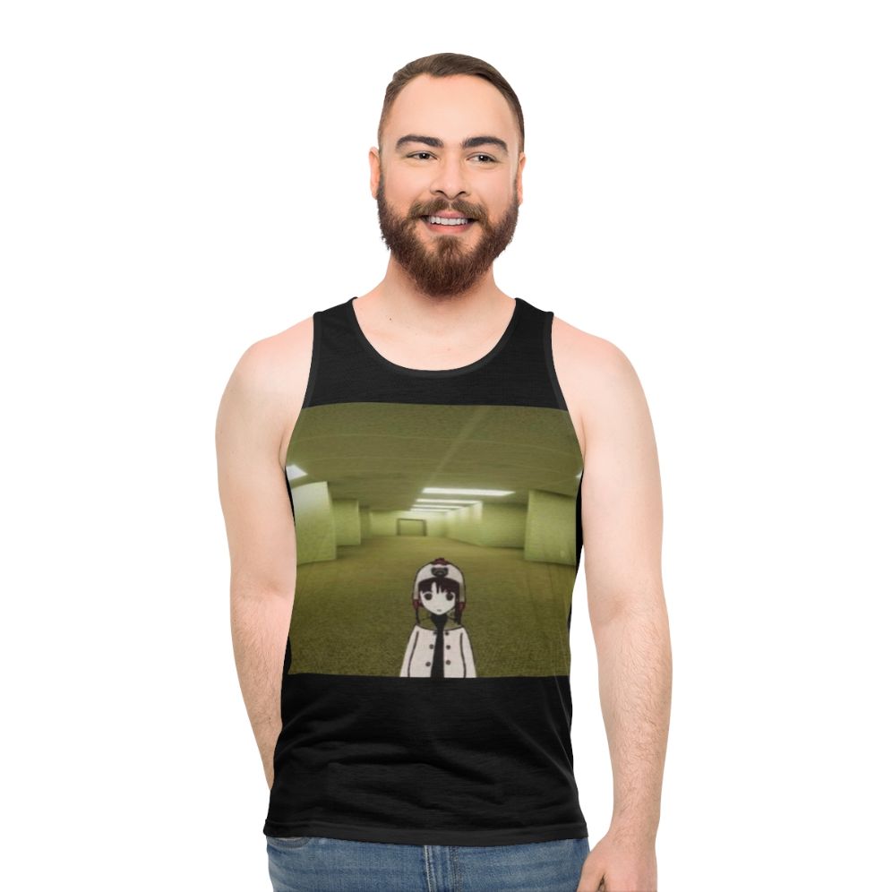 Chibi Lain Liminal Hell Anime Unisex Tank Top