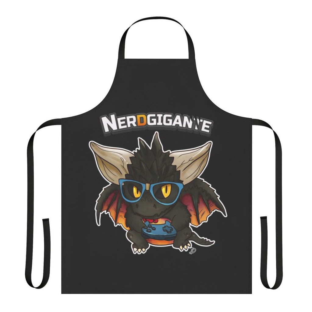 Chibi Nergigante Monster Hunter fan art printed on a durable apron