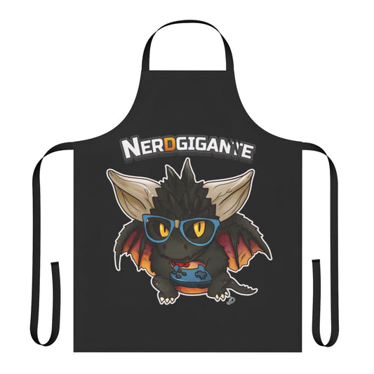 Chibi Nergigante Monster Hunter fan art printed on a durable apron